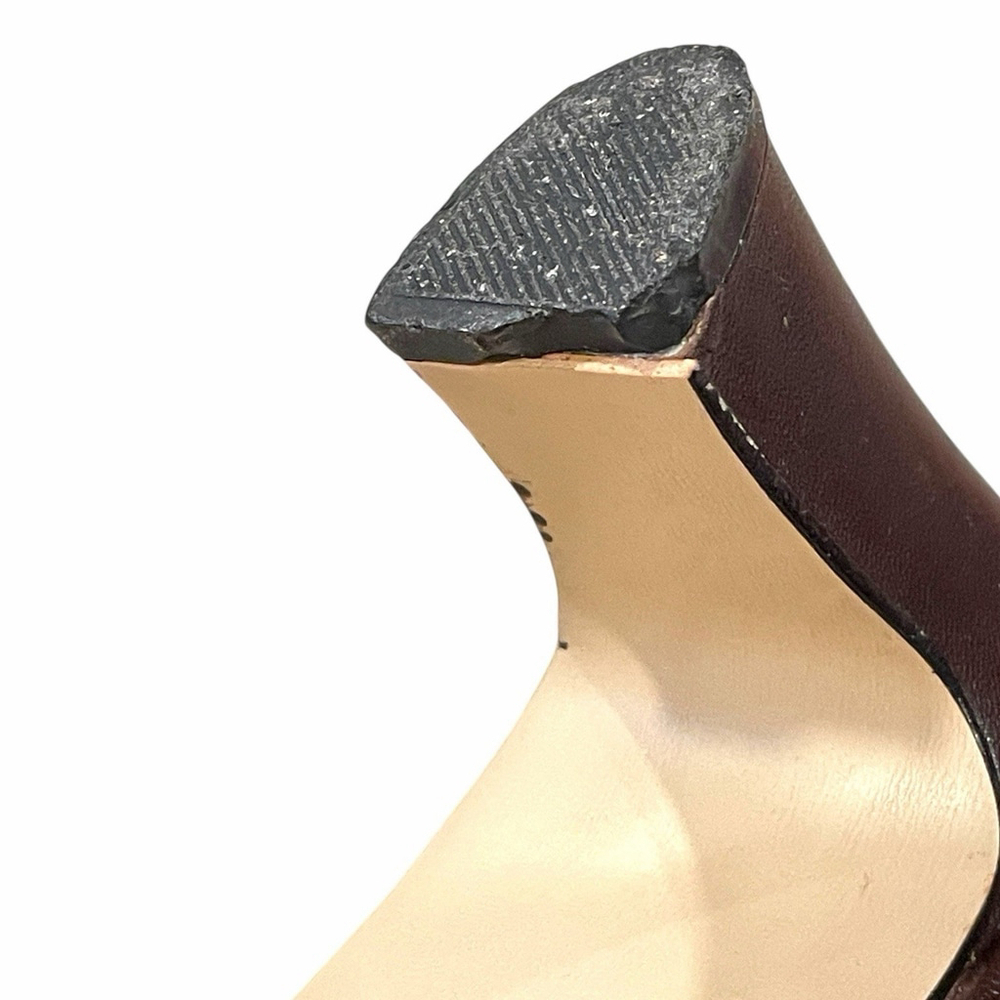 Vtg Etienne Aigner Womens 8.5N Taylor Pumps Brown Leather Made In Spain READ - Picture 12 of 16
